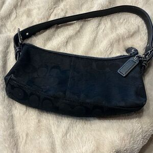 Coach Black Signature Shoulder Bag